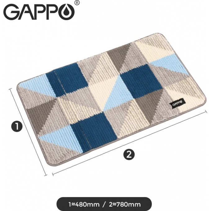 Коврик для ванной GAPPO G85412 Коврик для ванной GAPPO G85412