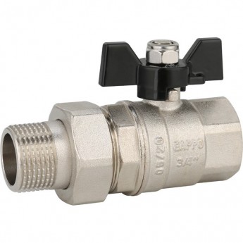 Кран шаровой GAPPO G219.05 с американкой ВР/НР 3/4" бабочка Кран шаровой GAPPO G219.05 с американкой ВР/НР 3/4" бабочка