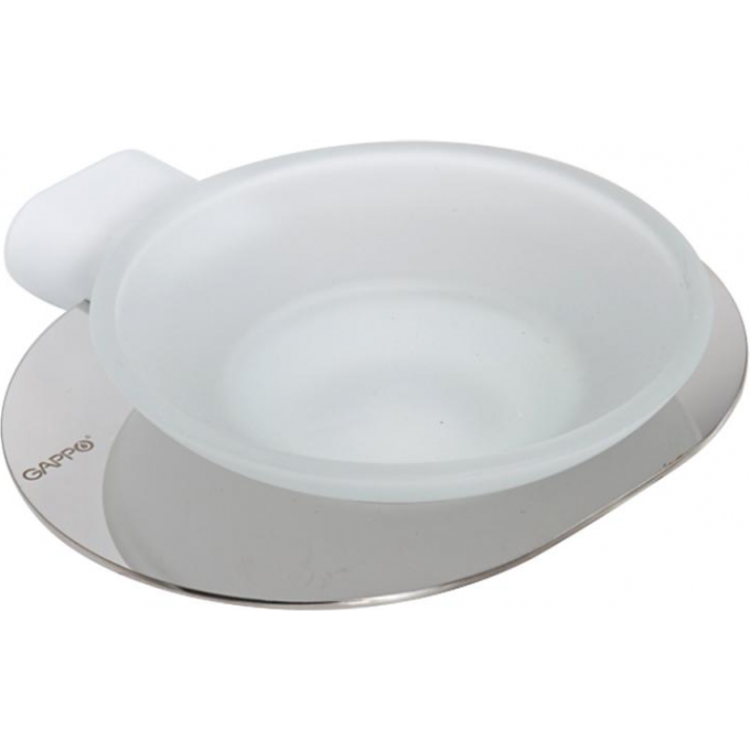 Мыльница GAPPO G309 белый/хром G30902-8 Мыльница GAPPO G309 белый/хром G30902-8