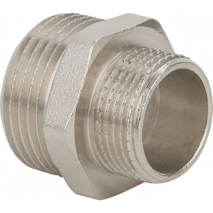 Ниппель резьбовой переходной GAPPO НР 3/4"х1/2" никель G2205.0504 Ниппель резьбовой переходной GAPPO НР 3/4"х1/2" никель G2205.0504