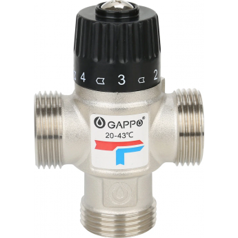 Термостатический смесительный клапан для систем отопления и ГВС GAPPO G1442.05 3/4
