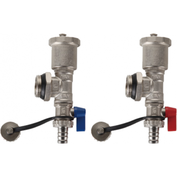 Тройник коллекторный GAPPO G435.06 1" со сливным клапаном и воздухоотводчиком (пара) Тройник коллекторный GAPPO G435.06 1" со сливным клапаном и воздухоотводчиком (пара)