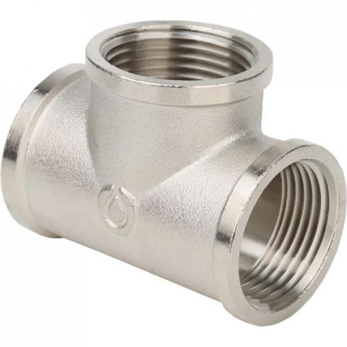 Тройник резьбовой переходной GAPPO ВР 3/4"х1/2"х3/4" никель G2210.0504 Тройник резьбовой переходной GAPPO ВР 3/4"х1/2"х3/4" никель G2210.0504